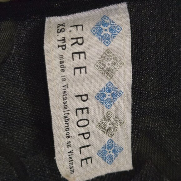 Free People Velvet Burnout Mini Dress Size XS - Picture 8 of 9